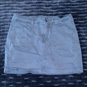 Liverpool Jeans Company Light Gray Mini Skirt
